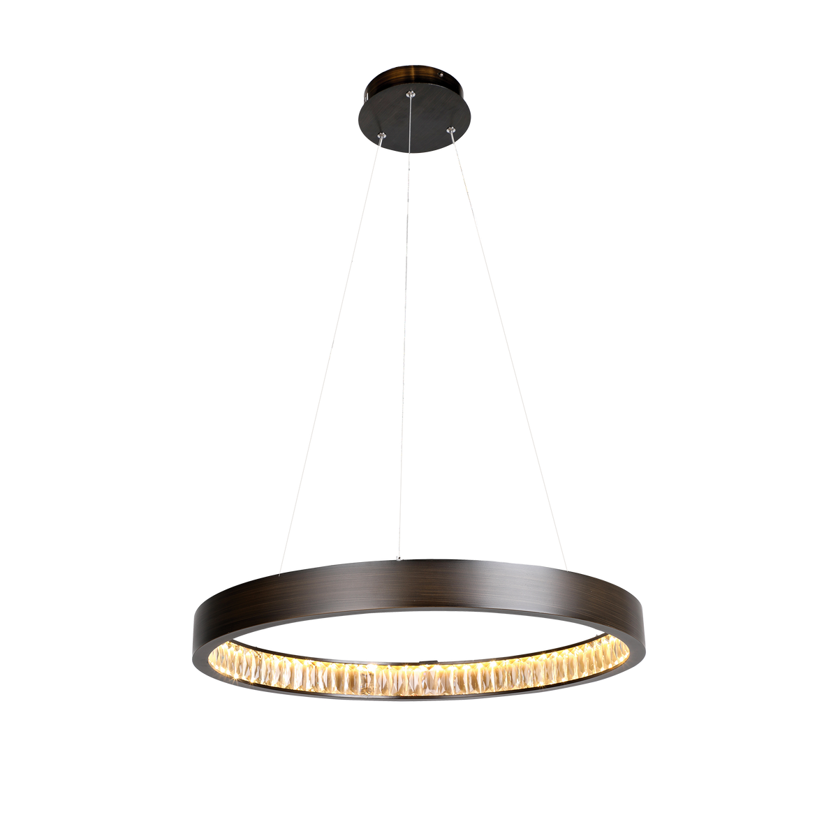 Margo single tier crystal LED pendant