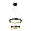 Margo 60+40 GRA 2 Tier 52W 3K LED Adjustable Crystal Pendant