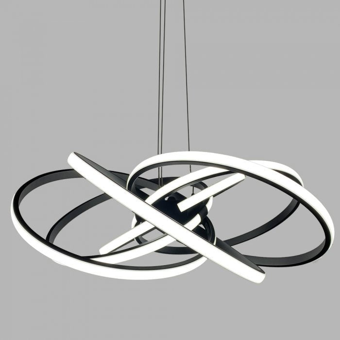 Mars 43w Day Light LED Pendant Light in Black