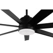 Matt Black Eglo Tourbillion DC Ceiling Fan Light Kit - 202968