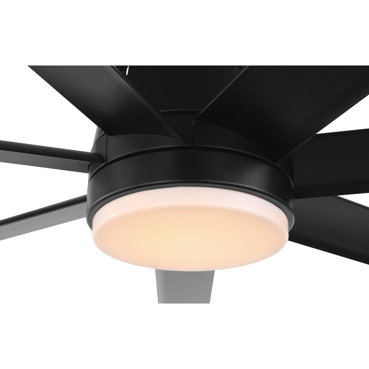 Matt Black Eglo Tourbillion DC Ceiling Fan Light Kit - 202968