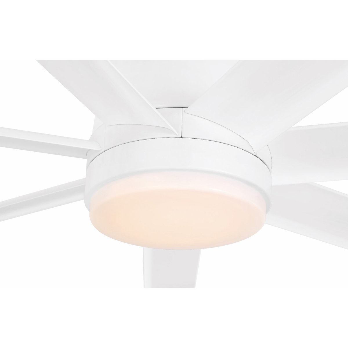 Matt White Eglo Tourbillion DC Ceiling Fan Light Kit - 203374