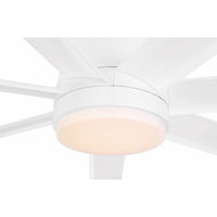 Thumbnail for Matt White Eglo Tourbillion DC Ceiling Fan Light Kit - 203374