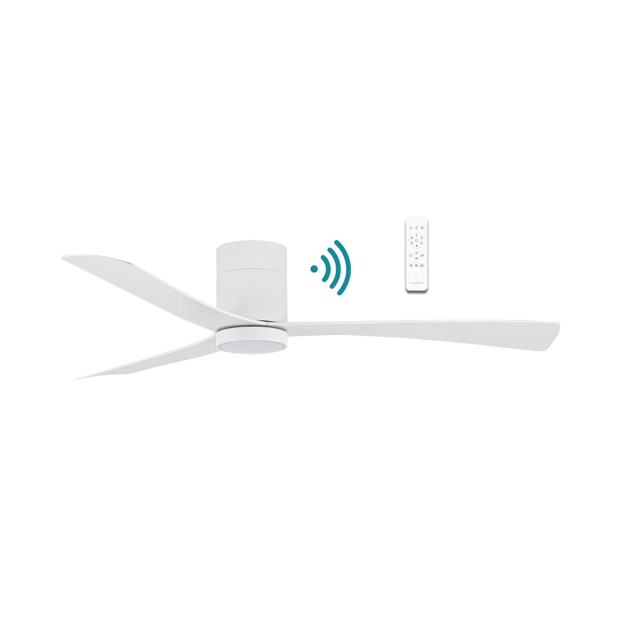 Metro DC Close to Ceiling 3 ABS Blade 1320mm Hugger  WIFI & Remote Control Ceiling Fan