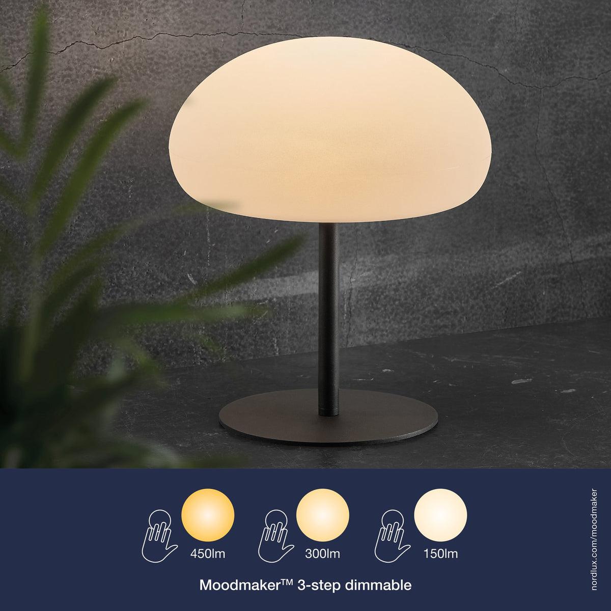 Sponge 34 Portable Floor Lamp Black/wh