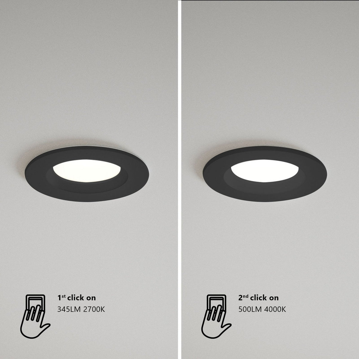 Tiaki LED Downlight Black