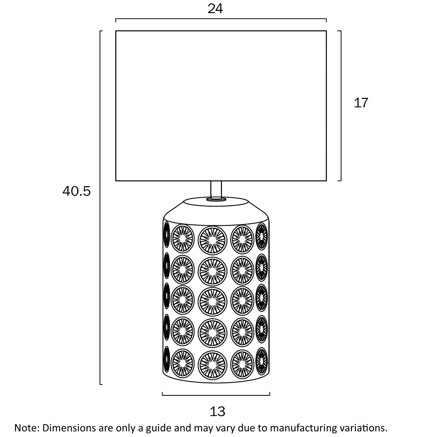 Nancy Silver Ceramic Table Lamp with White Fabric Shade