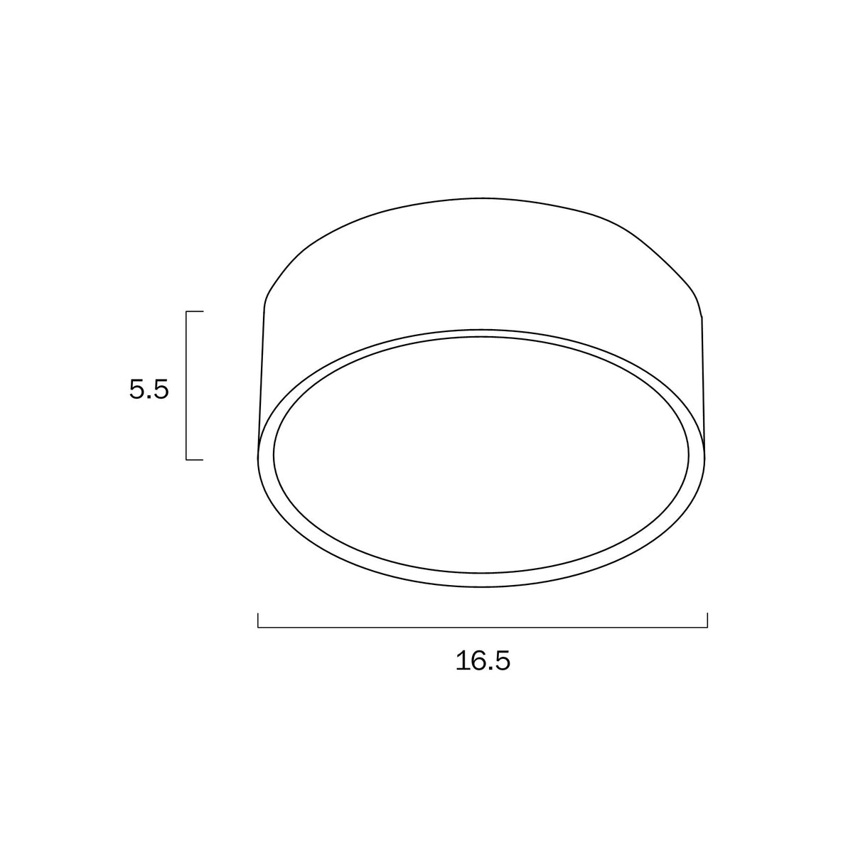 Nara White or Black 18W CCT Close To Ceiling LED