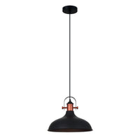 Thumbnail for Narvik Light Pendant Light in Matt Black with Copper Plating