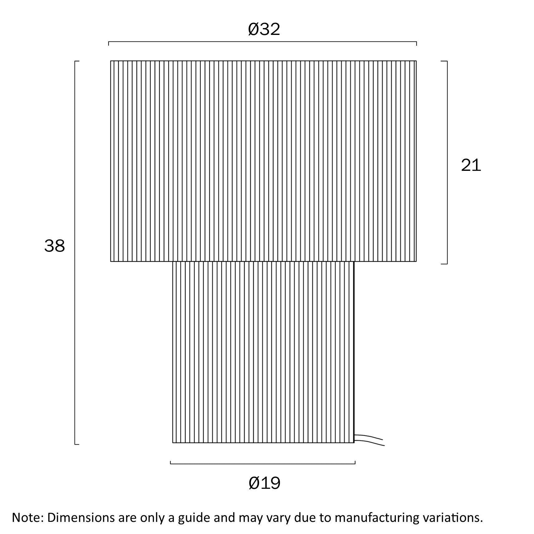 Nativa Large White, Black or Natural Raffia Table Lamp