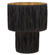 Nativa Large White, Black Raffia Table Lamp