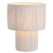 Nativa Large White, Black Raffia Table Lamp