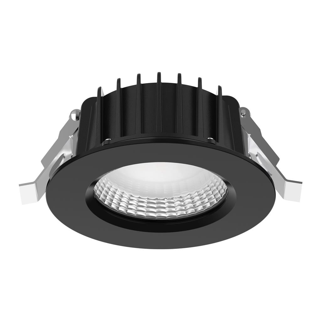 neo pro round 13w recessed dimmable led tricolour neo pro 13 rec blk