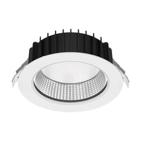 Thumbnail for NEO-PRO Round 35W 0-10V Recessed Dimmable LED Tricolour IP65 Downlight - White