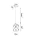 NETA: Interior Wine Glass Shade Segmented Pendant Lights