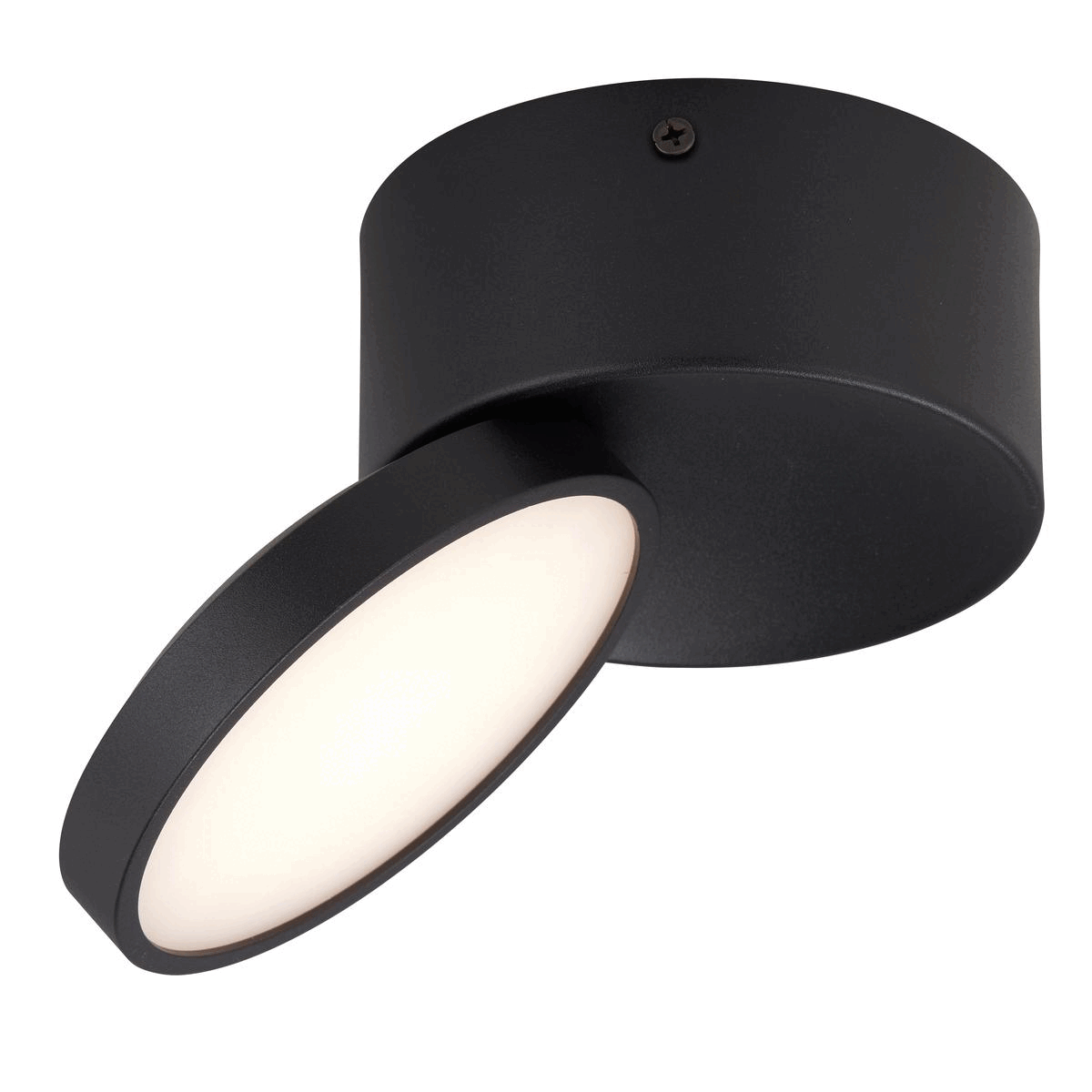 Netra Black or Black/Gold 15W CCT Tilt Surface LED Downlight