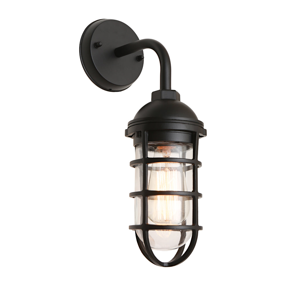 Newport 1 Light Exterior Wall Black