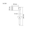 Newport 316 Stainless Steel MR16 5W 12V 3CCT IP54 Garden Spike