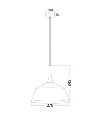 Thumbnail for NORDIC1-2 Pendant Light Dimensions
