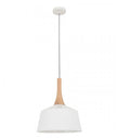 NORDIC: Modern Scandinavian Small 270mm Dome Shape Steel & Wood Pendant Lights