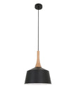 NORDIC: Modern Scandinavian Small 270mm Dome Shape Steel & Wood Pendant Lights