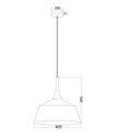 NORDIC: Modern Scandinavian Medium 400mm Dome Shape Steel & Wood Pendant Lights
