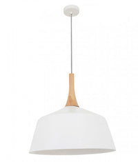 Thumbnail for Nordic Large 1 Light Pendant Light in White