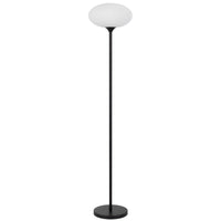 Thumbnail for Nori Floor Lamp in Matt Black with Opal Glass