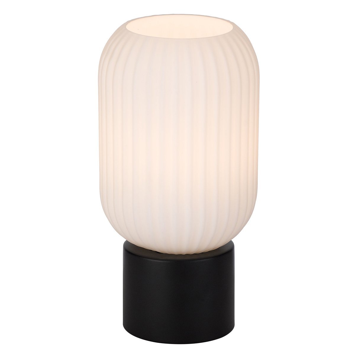 Nori Table Lamp in Matt Black with Opal Glass