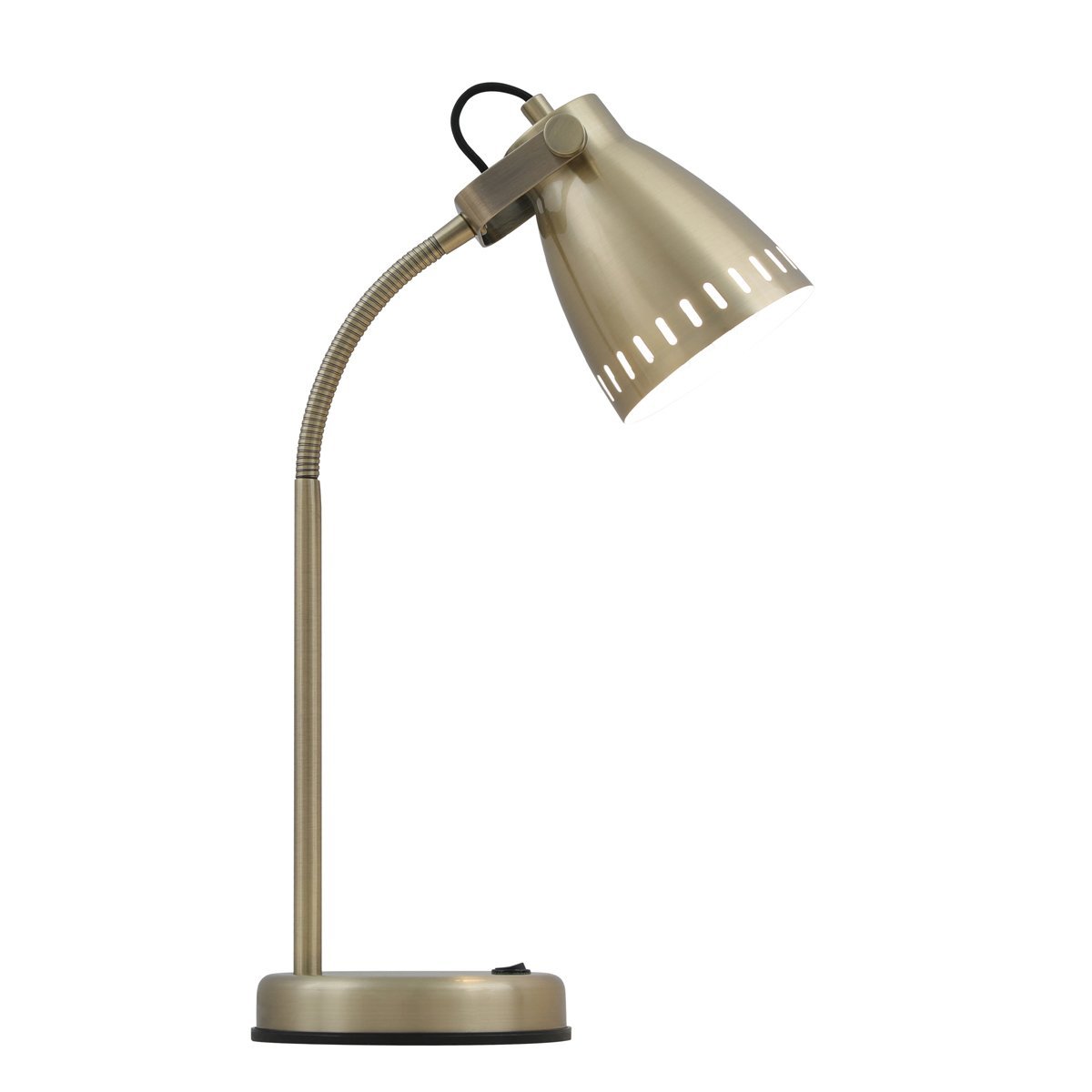 Nova Adjustable Desk Lamp in Antique Brass