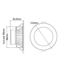 Thumbnail for NOVADLUX01A: LED Dimmable Tri-CCT with Changeable Faceplate(via clip) Recessed Downlight