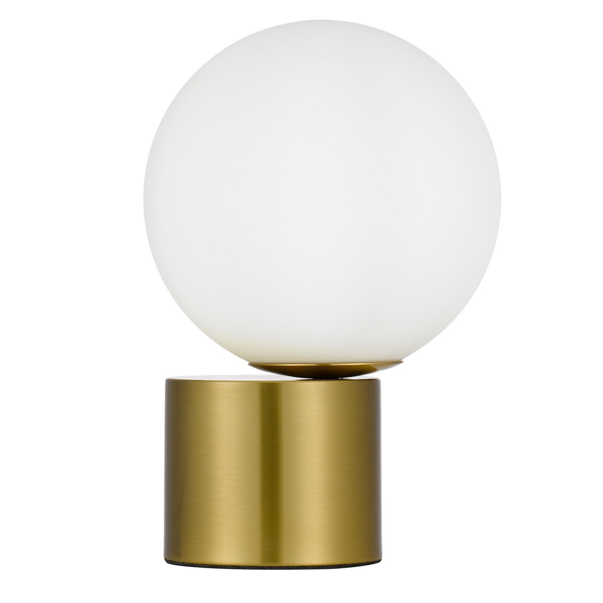 Novio Table Lamp in Antique Gold with Opal Glass