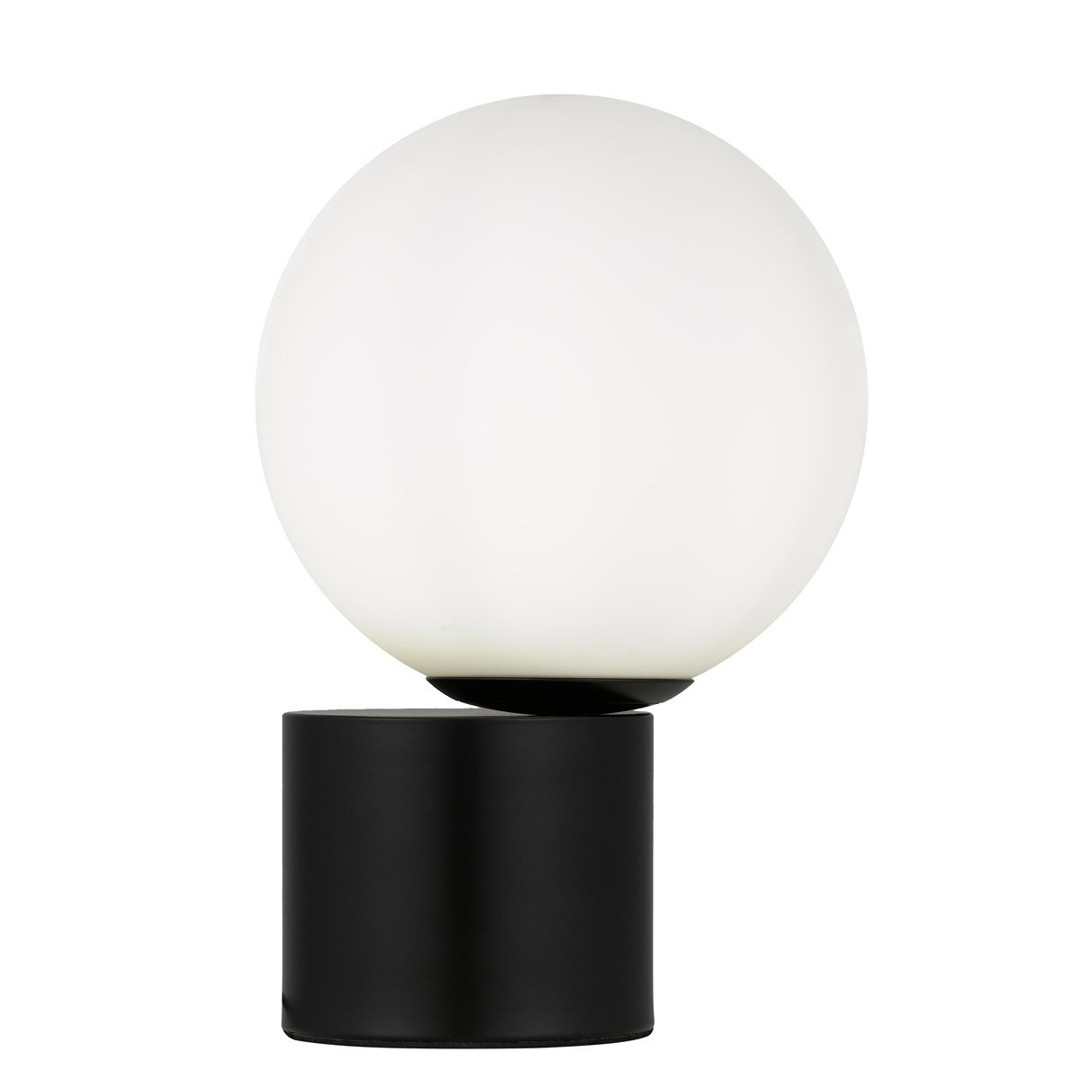 Novio Table Lamp in Black with Opal Glass