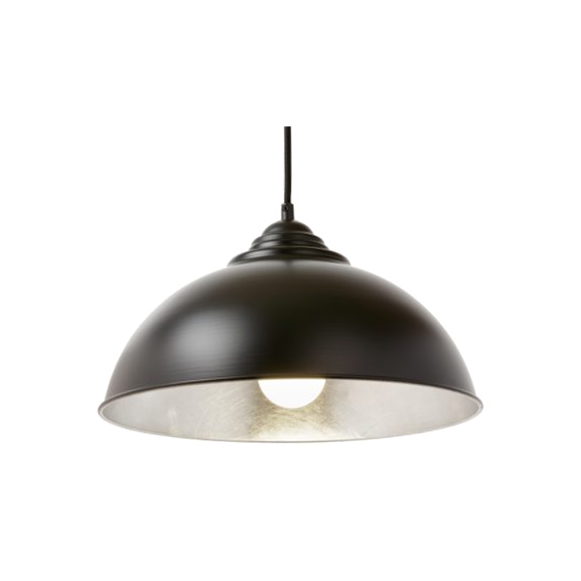 Newport 1 Light E27 Dome Pendant