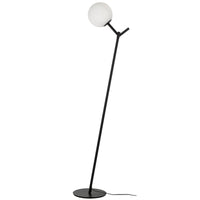 Thumbnail for Ohh Floor Lamp in Black with Opal Glass