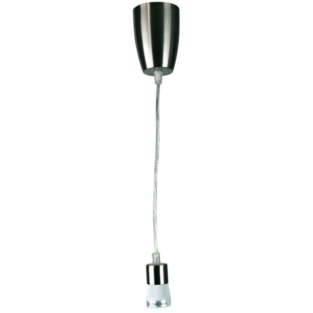 Peg Brushed Chrome 30cm DIY Suspension B22 Brushed Chrome