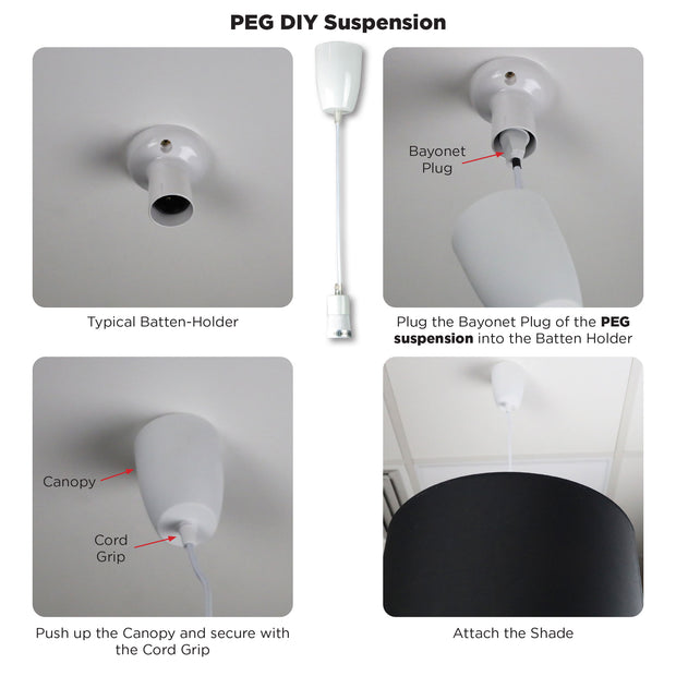 Peg 50 White DIY Suspension