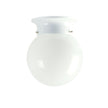 Jetball 15 White DIY Glass Ceiling Light With Opal Glass