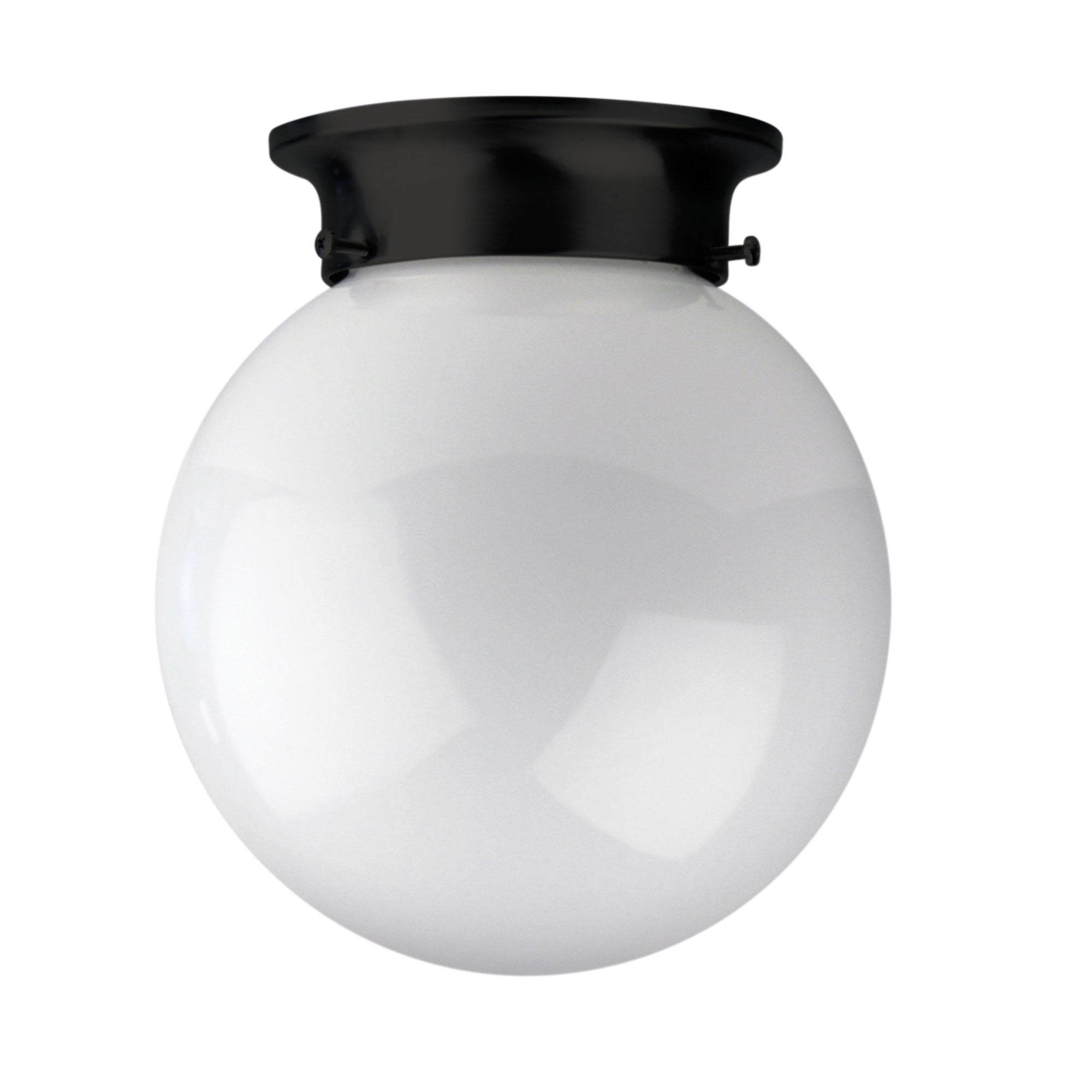 Jetball 20 Black DIY Glass Ceiling Light with Opal