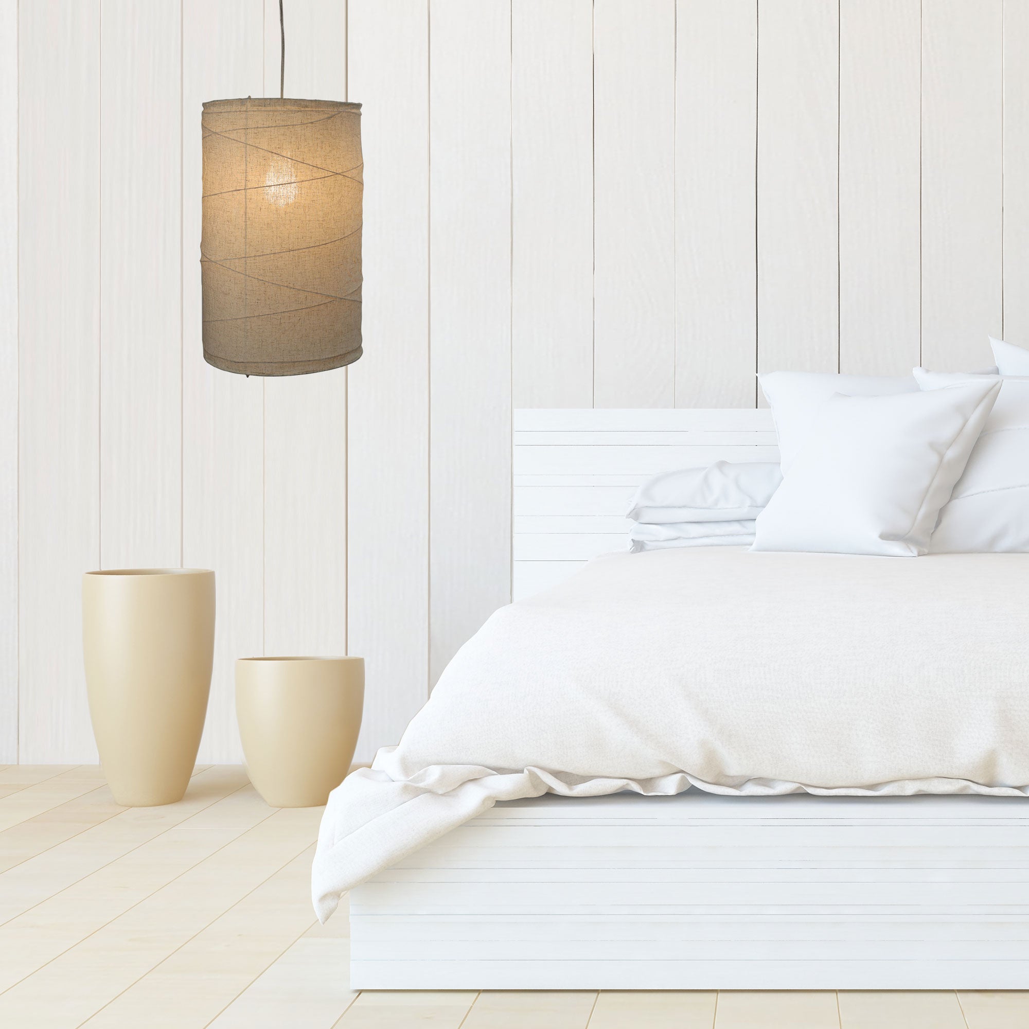 Boheme.30 Flax Linen Pendant Shade Only
