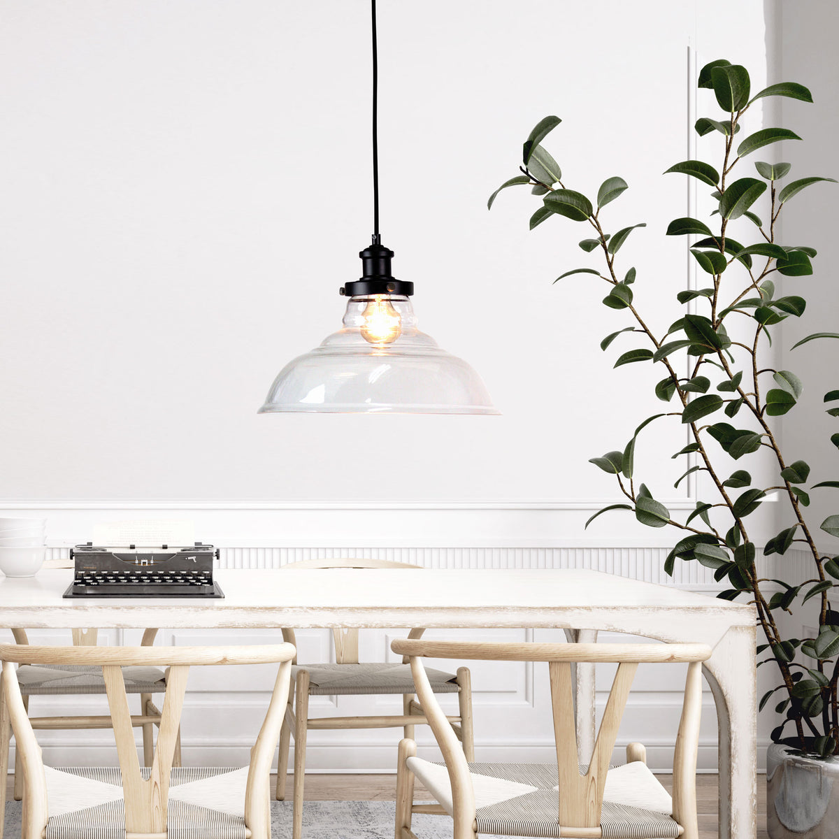 Toledo Clear Glass Classic Pendant Shade Only