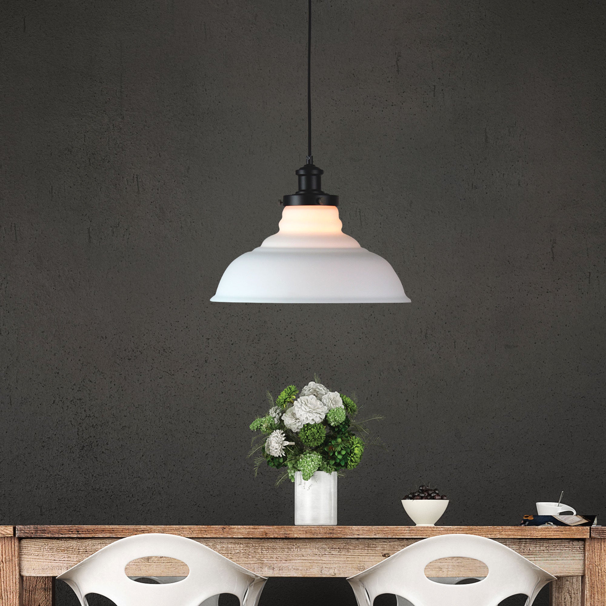 Toledo Opal Matt Glass Classic Pendant Shade Only