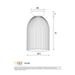 Arley White & Opal Ribbed Glass DIY