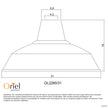 Warehouse 31 Black Industrial Vintage Pendant Shade Only