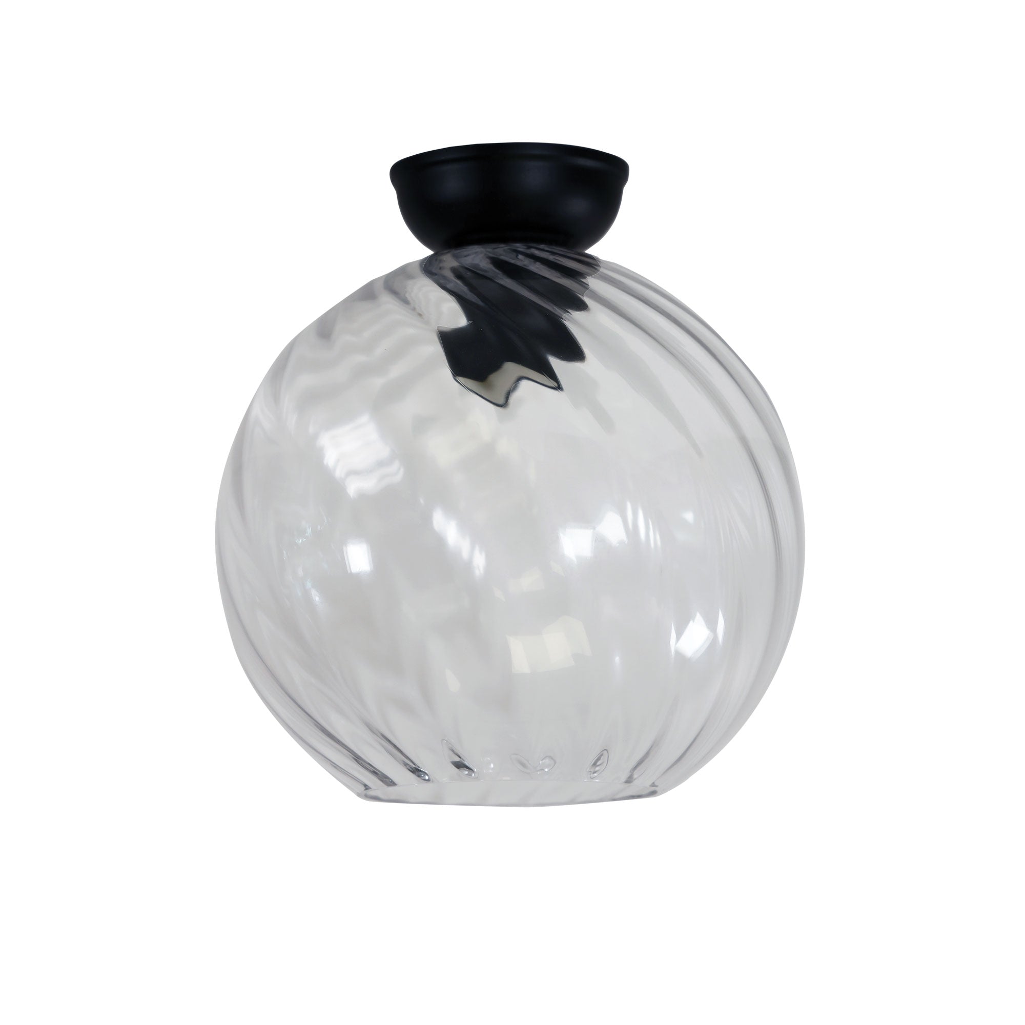 Twist 20 DIY Black Textured Clear Glass
