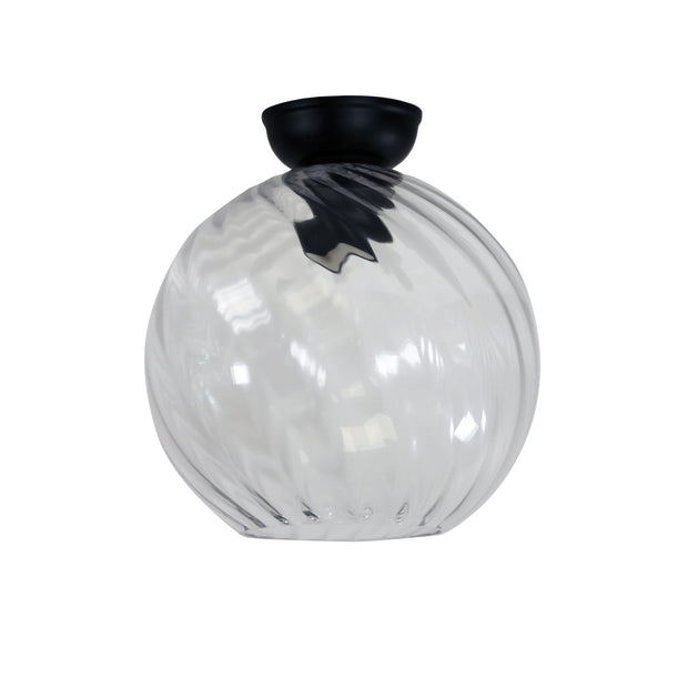 Twist 20 DIY Black Textured Clear Glass