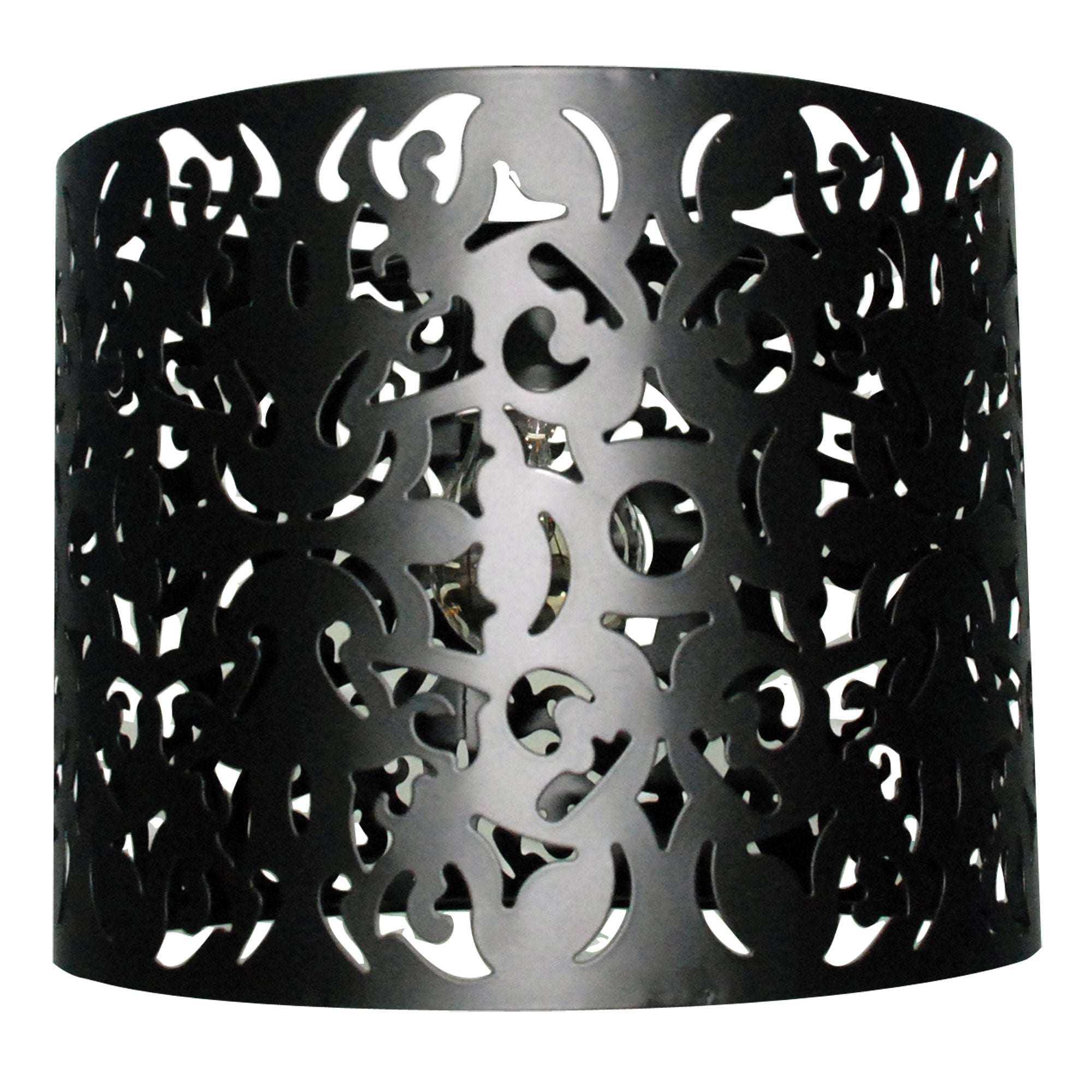 Vicky 25cm Laser Cut Metal DIY Ceiling Light Black