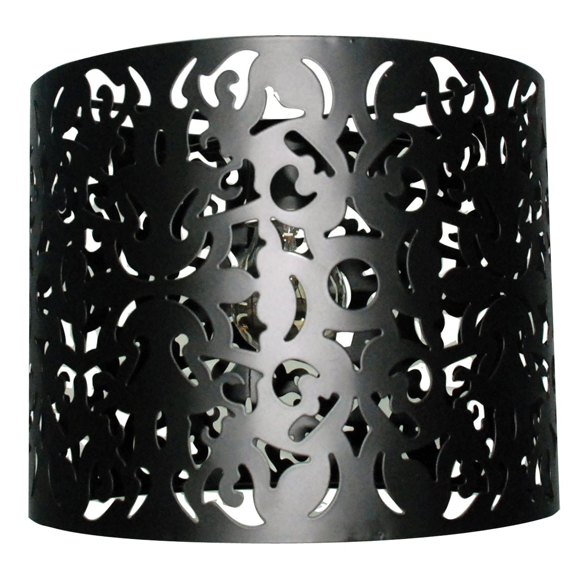 Vicky 25cm Laser Cut Metal DIY Ceiling Light Black