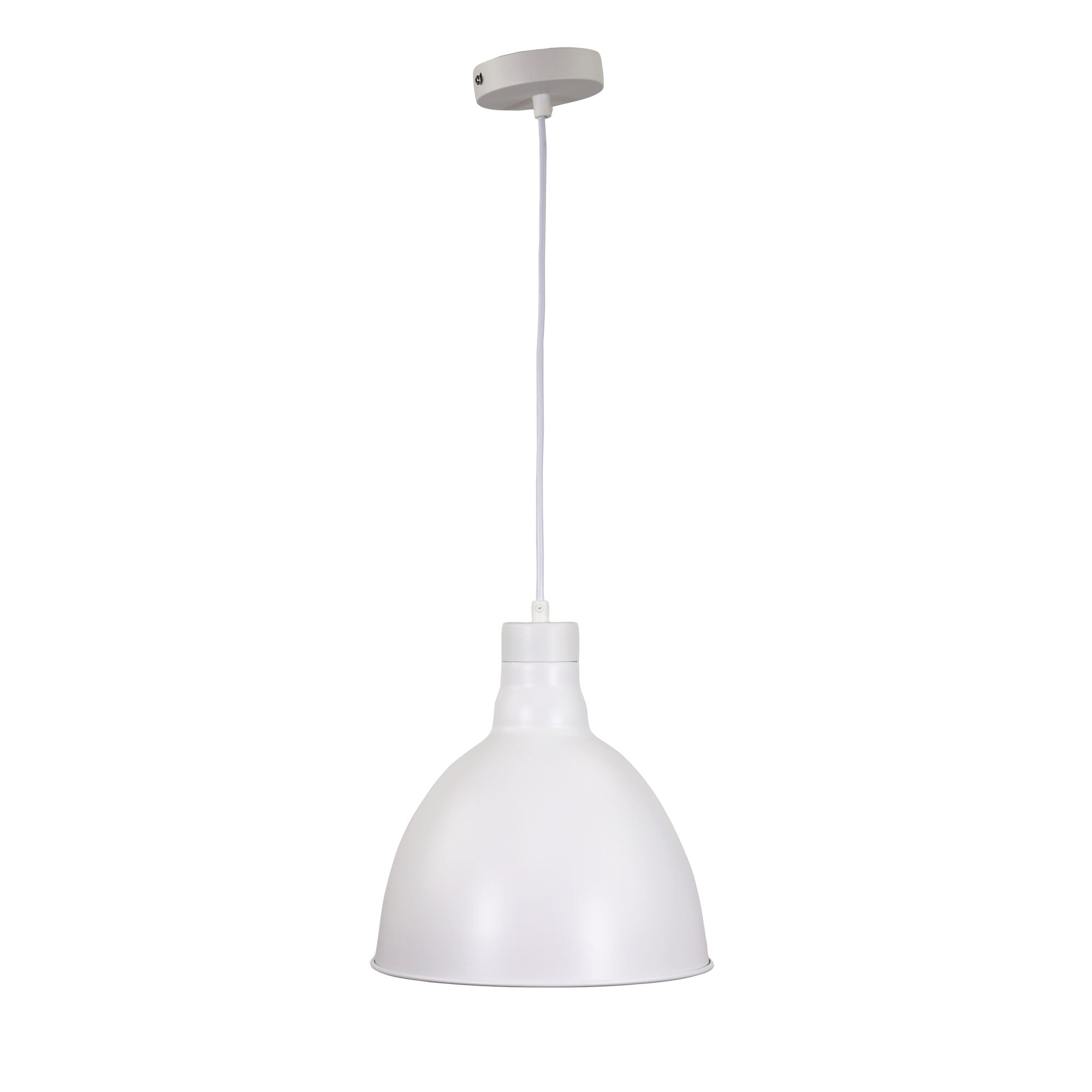 Dawson.25 White Barn Style Metal Pendant Shade Only