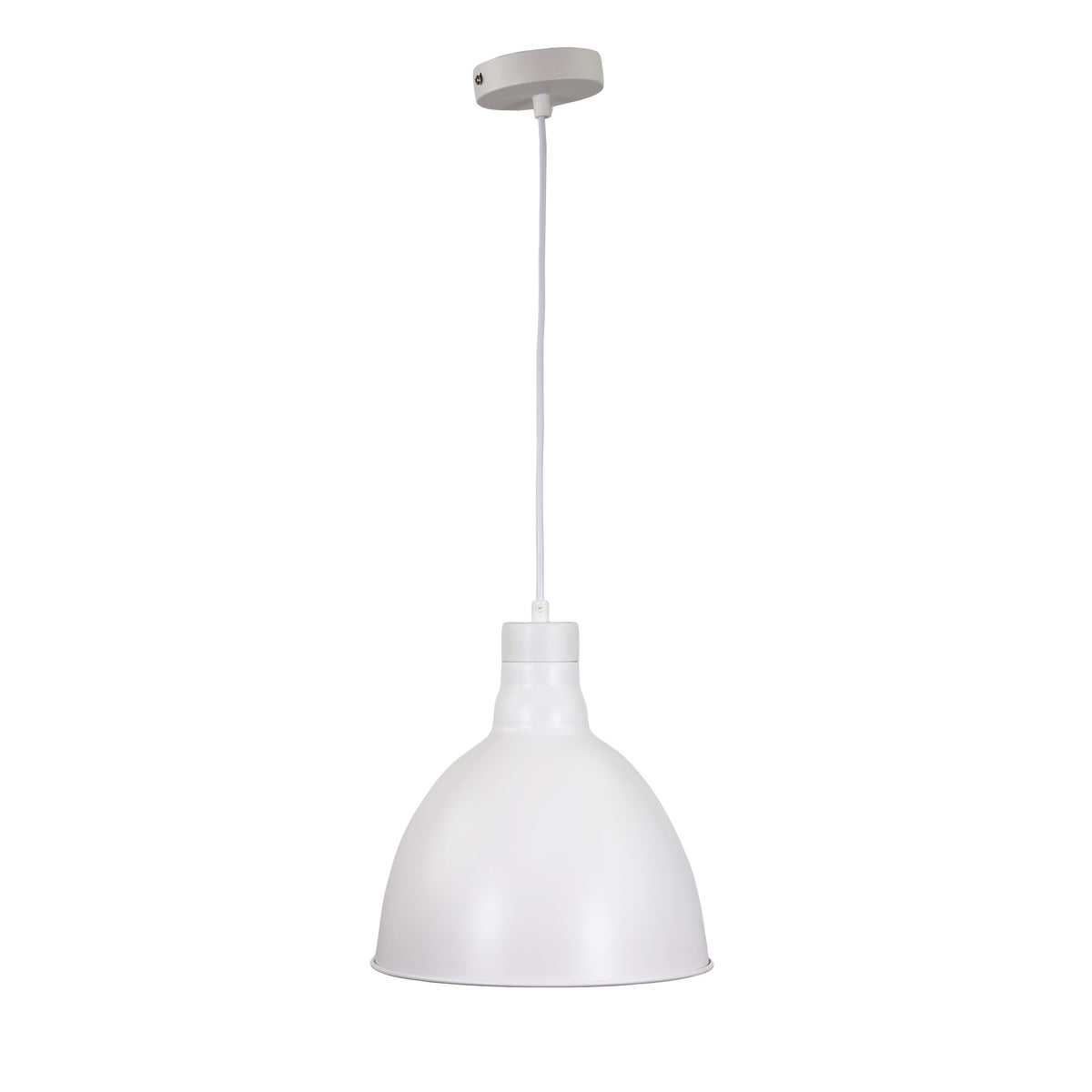 Dawson 25 White Barn Style Metal Pendant Shade Only